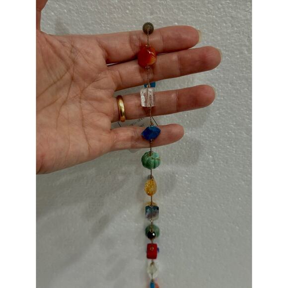 Margo Morrison Carnival Multi-Stone Long Necklace with Toogle Clasp - Picture 5 of 5